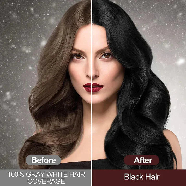 3-IN-1 BLACK HAIR DYE SHAMPOO (AYURVEDIC NO SIDE EFFECT) 🔥Buy 1 Get 1 Free🔥