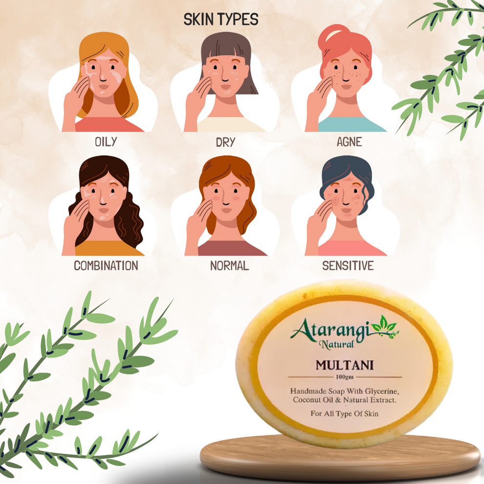 Natural Multani Mitti Handmade Soap for Clear Skin ( BUY 1 GET 1 FREE )