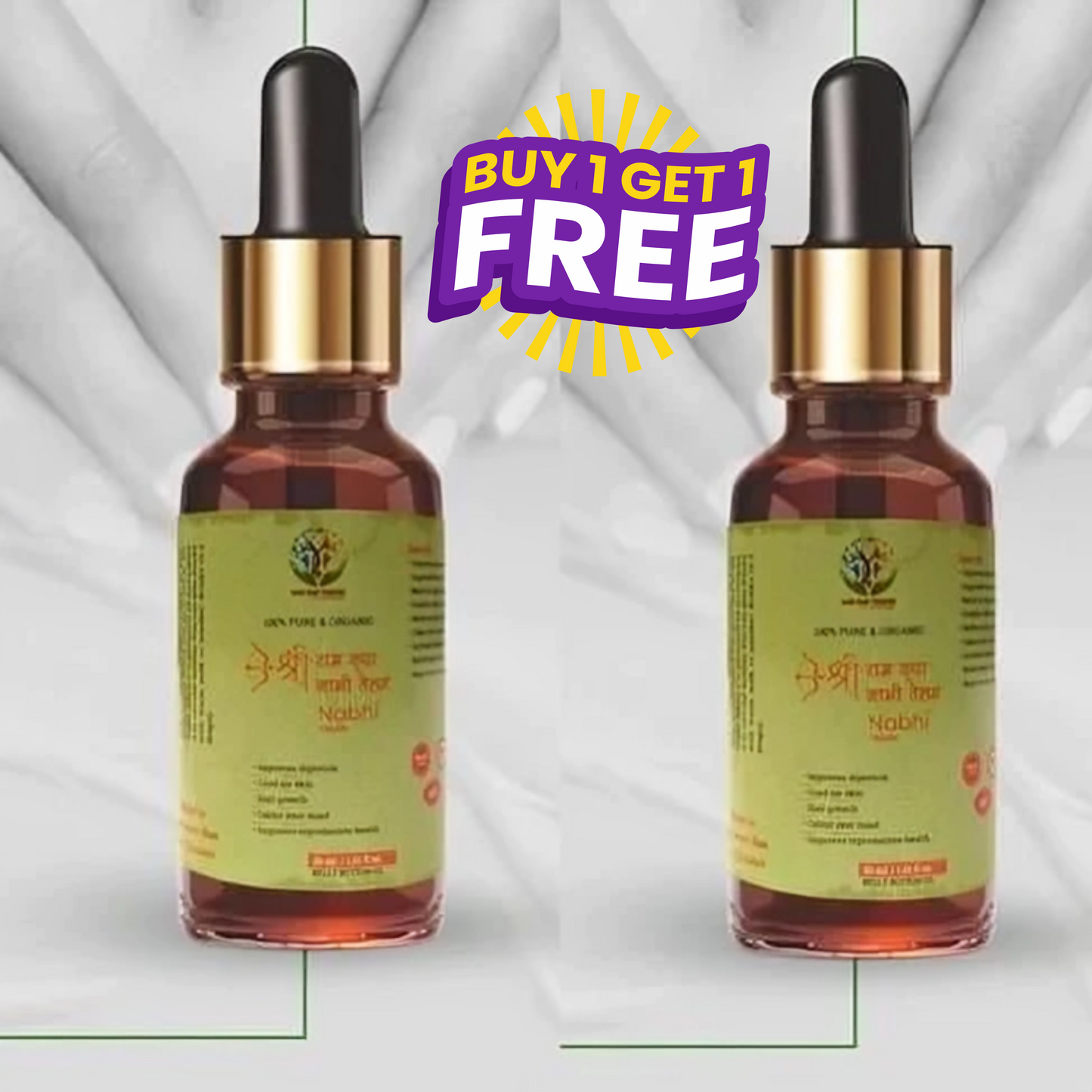 🌿 AYURVEDIC MULTI-BENEFITS NABHI THERAPY OIL 🌿 ( BUY 1 GET 1 FREE )