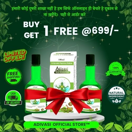 ORIGINAL™ ADIVASI PAIN RELIEF OIL (BUY 1 GET 1 FREE) [4.9 ⭐⭐⭐⭐⭐ 194,543 REVIEWS]