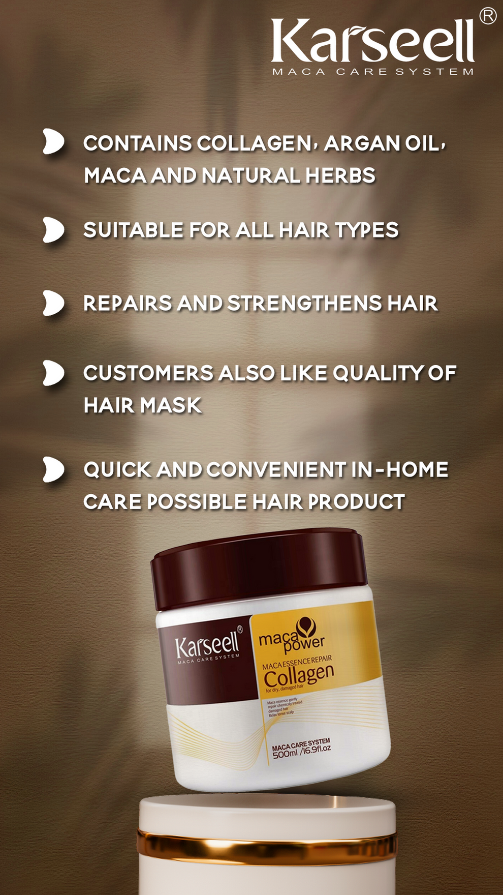 KARSEELL® MACA POWER COLLAGEN HAIR MASK ( BUY 1 GET 1 FREE )